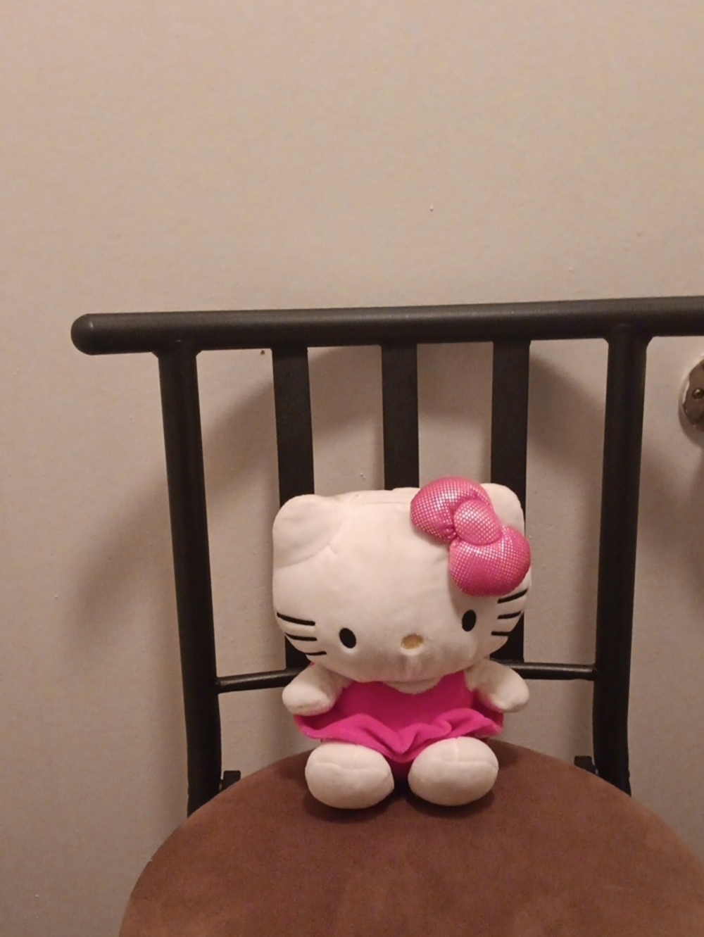 Hello Kitty Plush Coin Bank with Pink Bow and Dress